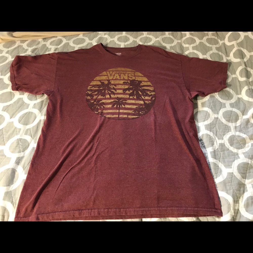 Vans Maroon Graphic Tee XL